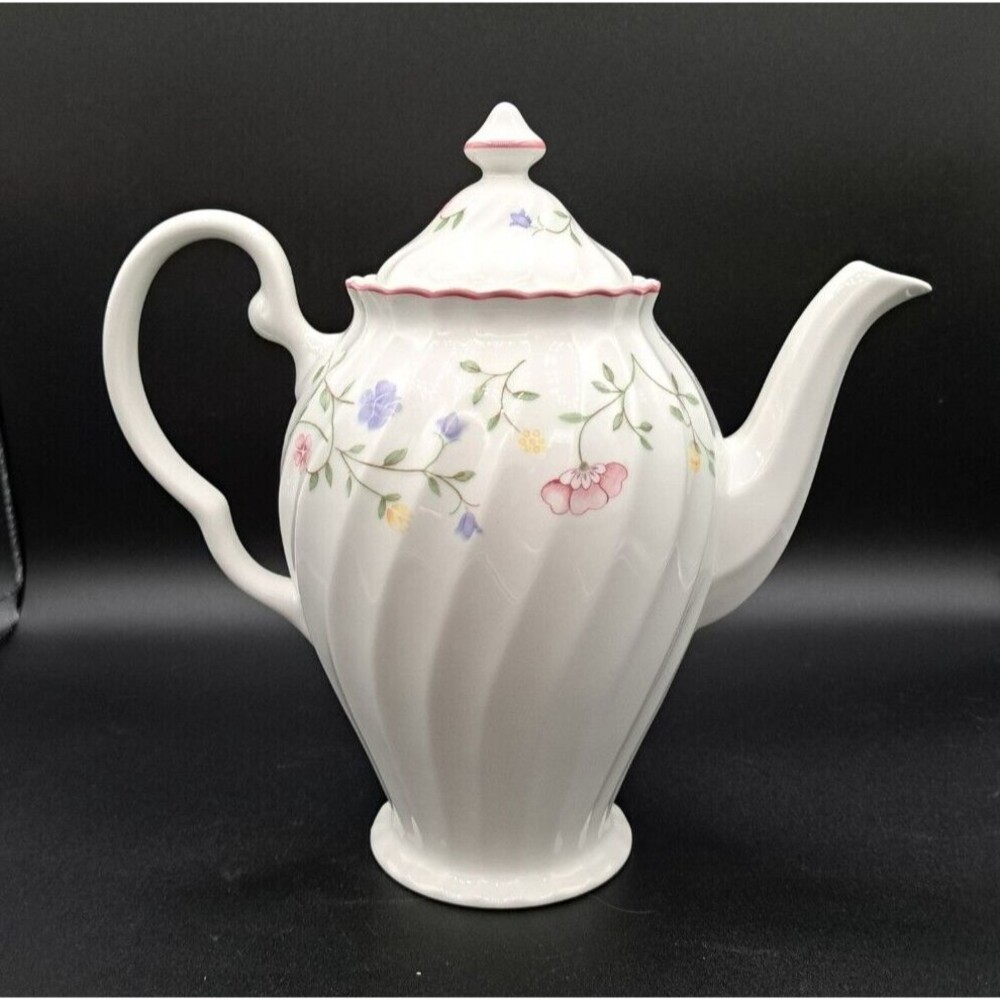 Johnson Brothers 'Summer Chintz' Vintage 1980s Floral Tea Coffee Pot w/ Lid - Picture 3 of 16